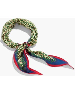 Talbots Holly Dance Diamond Silk Scarf - Green