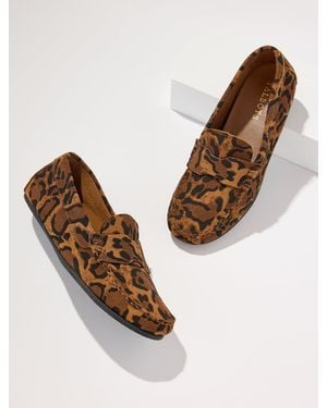 Talbots Parker Suede Moccasins Shoes - Brown