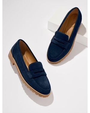 Talbots Cassidy Suede Loafers - Blue
