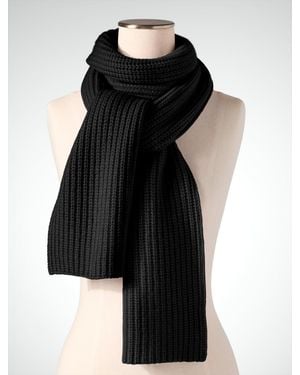 Talbots Chunky Cashmere Scarf - Black