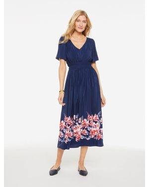 Talbots Fit & Flare Dress - Blue