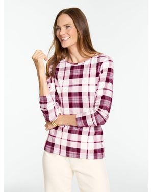 Talbots Long Sleeve Crewneck T-shirt - Multicolor