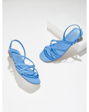 Talbots Liana Strappy Nappa Flats - Blue