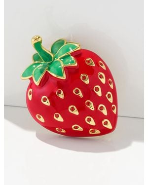 Talbots Strawberry Brooch - Red