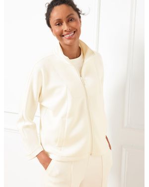 Talbots Airknit Stretch Dolman Sleeve Jacket - White