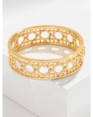 Talbots Rattan Texture Hinge Bracelet - Metallic