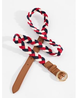 Talbots Braided Belt - Red