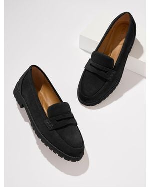 Talbots Cassidy Suede Loafers - Black