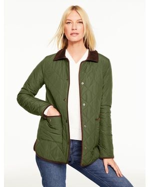 Talbots Quilted Barn Jacket - Green