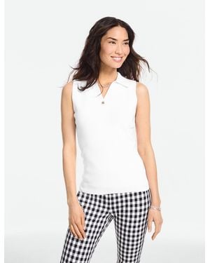 Talbots Sleeveless Polo - White