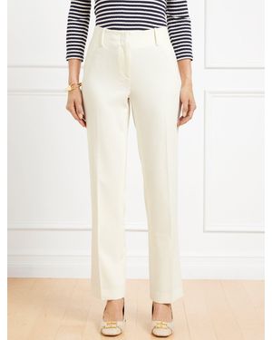 Talbots Southampton Tailored Stretch Straight Leg Trousers - White