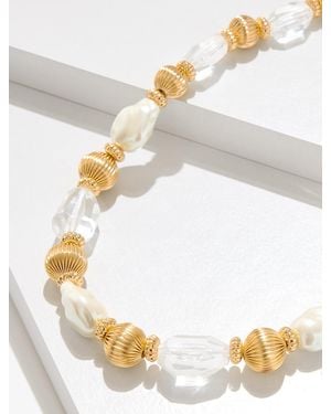 Talbots Crystal Keepsake Necklace - White
