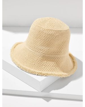 Hat Attack Dan Penny Woven Bucket Hat - White