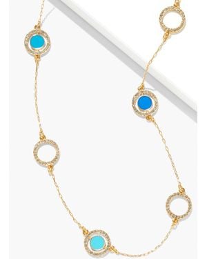 Talbots Enamel Station Necklace - White