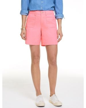 Talbots Patch Pocket Twill Shorts - Pink