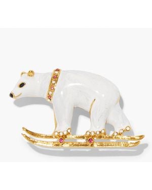 Talbots Polar Bear Brooch - White