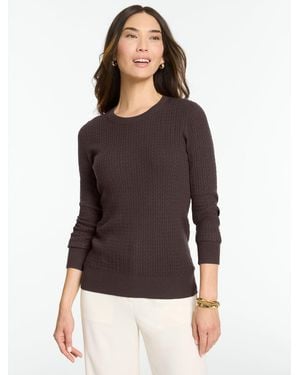 Talbots Micro Cable Jumper - Purple