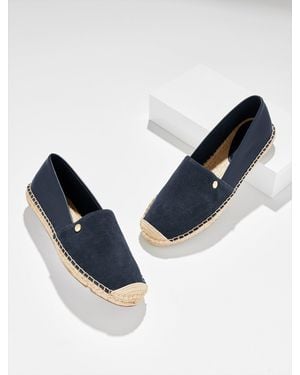 Talbots Izzy Suede Nappa Espadrille Flats - Blue