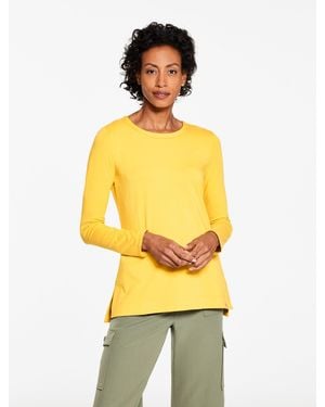 Talbots Supersoft Jersey Crewneck T-shirt - Yellow