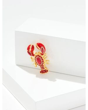 Talbots Lobster Brooch - White