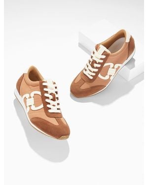 Talbots Alex Status Herringbone Suede Trainers - Multicolour