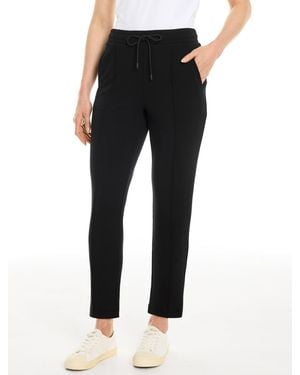 Talbots Airknit Stretch Tapered Leg Trousers - Black