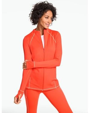 Talbots Performance Compression Full-zip Jacket - Red