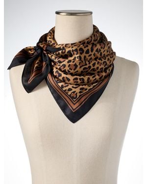 Talbots Fabulous Leopard Square Scarf - Brown