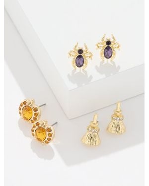Talbots Halloween Stud Earring Set - White