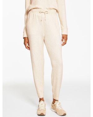 Talbots Airknit Stretch Nep Jogger Trousers - Natural
