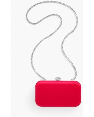 Talbots Rose Minaudière Clutch - Red