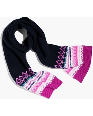 Talbots Float Fair Isle Scarf - Pink