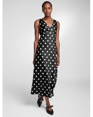 Talbots Rsvp Satin Midi Dress - White
