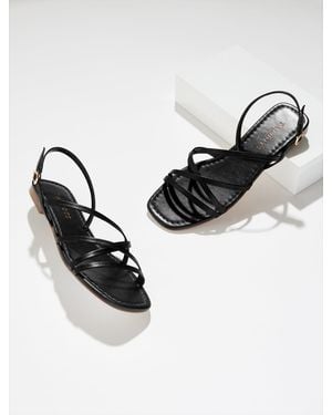 Talbots Liana Strappy Nappa Sandals - Black