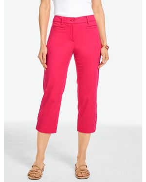 Talbots Heritage Twill Capri Trousers - Pink