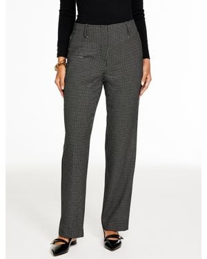 Talbots Southampton Tailored Stretch Straight Leg Pants - Black