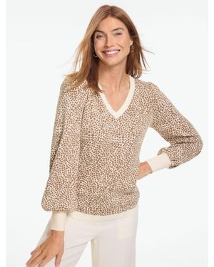 Talbots V-neck Sweater - Blue