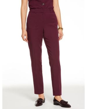 Talbots Slim Leg City Twill Pants - Red