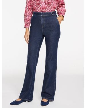 Talbots Flare Leg High Waist Jeans - Blue