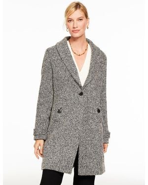 Talbots Shawl Collar Coat - Grey