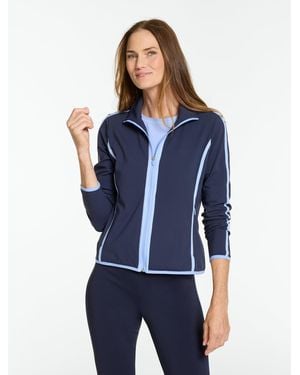 Talbots Out & About Full-zip Jacket - Blue