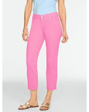 Talbots Straight Crop Lightweight Jeans - Pink
