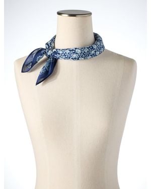 Talbots Elegant Vines Neckerchief - Blue