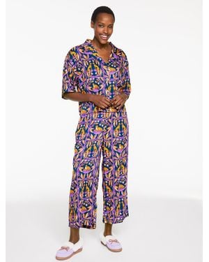 Printfresh Satin Wildest Dreams Pyjama Set - Multicolour