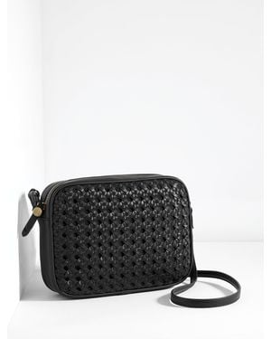Talbots Woven Crossbody Bag - Black