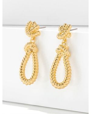 Talbots Nautical Knots Drop Earrings - Metallic