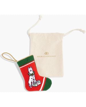 bauble stockings ® For Talbots Dog - White