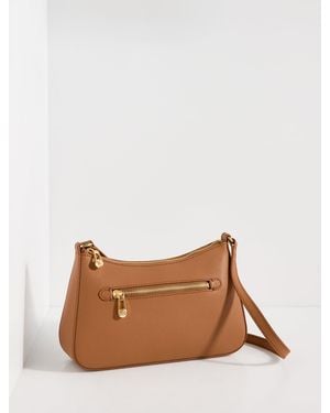 Talbots Evelyn Pebble Leather Crossbody Bag - Brown
