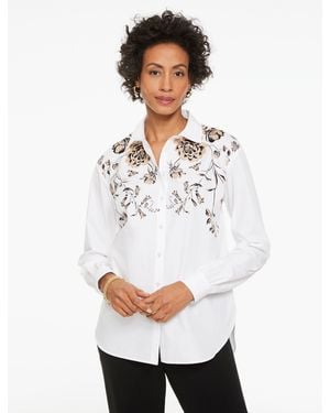 Talbots Poplin Shirt - White