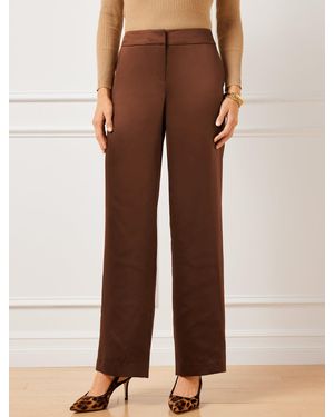 Talbots Satin Wide Leg Pants - Brown
